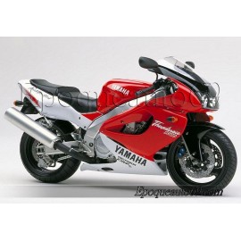 Autocollants Stickers Yamaha YZF 1000R année 1996 blanc /Rouge