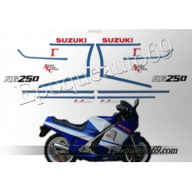 Autocollants - Stickers suzuki rgv 250 gamma année 1991 moto blanche