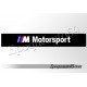 Autocollant - sticker Pare soleil bmw motorsport + Logo M3