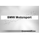 Autocollant - sticker Pare soleil bmw motorsport (Lettrage)