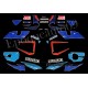 Autocollants - stickers Suzuki GSX-R 750 1997 version blanc/bleu