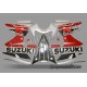 Autocollants - stickers Suzuki GSX-R 750 2002 version Rouge / Argent