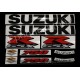 Kit autocollants stickers Suzuki GSX-R 750 2007 version noir