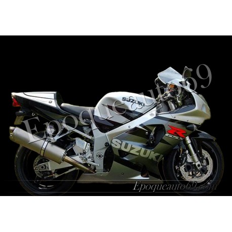 Autocollants - stickers Suzuki GSX-R 750 2003 version gris / argent