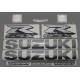 Kit autocollants stickers Suzuki GSX-R 1000 2005 version noir