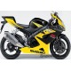 Kit autocollants stickers Suzuki GSX-R 1000 2005 version jaune / noir