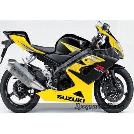 Kit autocollants stickers Suzuki GSX-R 1000 2005 version jaune / noir