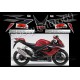 Kit autocollants stickers Suzuki GSX-R 1000 2006 version noir / rouge