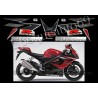 Kit autocollants stickers Suzuki GSX-R 1000 2006 version noir / rouge