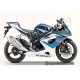 Kit autocollants sticker Suzuki GSX-R 1000 2006 version blanc / bleu