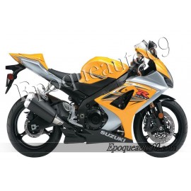 Kit autocollants stickers Suzuki GSX-R 1000 2007 version jaune / argent