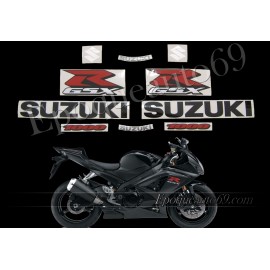 Kit autocollants stickers Suzuki GSX-R 1000 2008 version noir