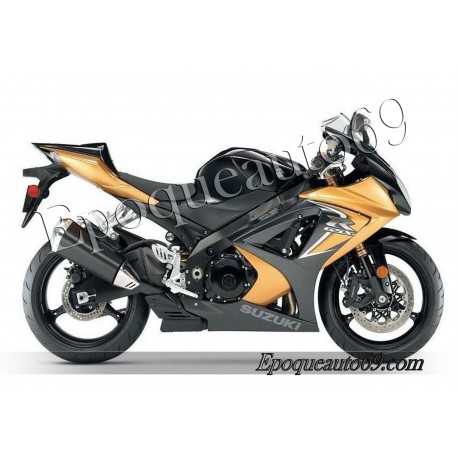 Kit autocolants stickers Suzuki GSX-R 1000 2008 version noir/ or