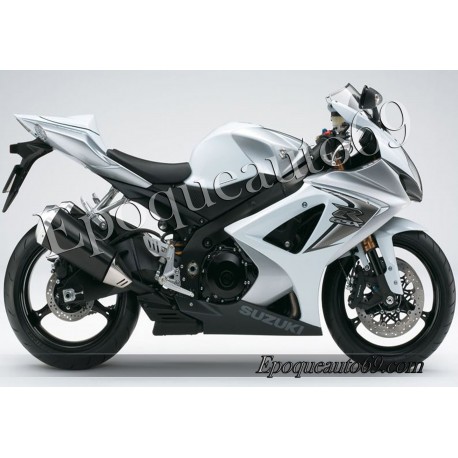 Kit autocollants stickers Suzuki GSX-R 1000 2008 version blanc