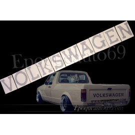 Autocollant hayon volkswagen Golf Caddy Mk1