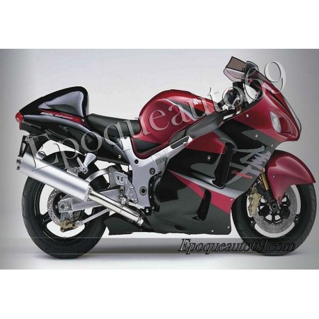 Autocollants stickers Suzuki Hayabusa 2005 version rouge / noir