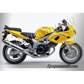 Autocollants stickers Suzuki SV 650 1999 Version rouge