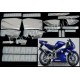 Kit autocollants Stickers Yamaha YZF-R1 1999 version bleu