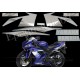 Kit autocollants Stickers Yamaha YZF-R1 2005 version bleu