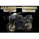 Kit autocollants Stickers Yamaha YZF-R1 2005 noir