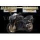 Kit autocollants Stickers Yamaha YZF-R1 2005 noir