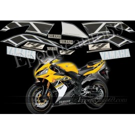 Autocollants stickers Yamaha YZF-R1 2006 version 50 eme anniversaire