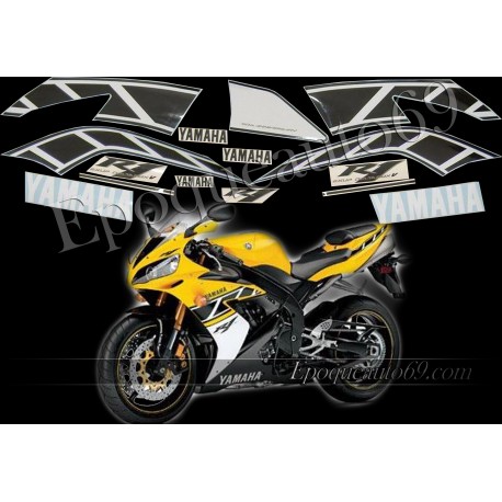 Autocollants stickers Yamaha YZF-R1 2006 version 50 eme anniversaire