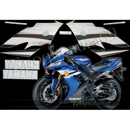 Autocollants stickers Yamaha YZF-R1 2006 version bleu