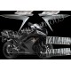 Kit autocollants stickers Yamaha YZF-R1 2007 version noir /argent