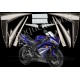 Kit autocollants stickers Yamaha YZF-R1 2007 version bleu