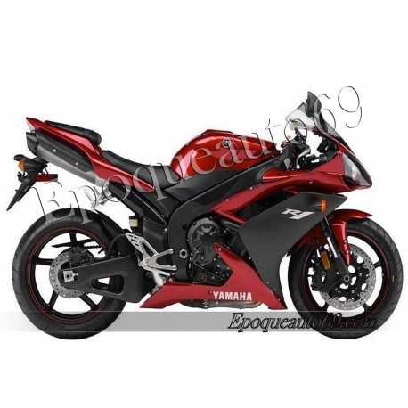 Kit autocollants stickers Yamaha YZF-R1 2007 version "rouge cerise"