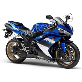 Kit autocollants stickers Yamaha YZF-R1 2008 version bleu 2