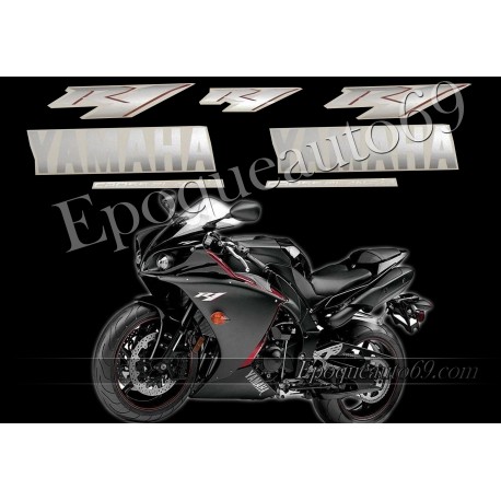 Kit autocollants stickers Yamaha YZF-R1 2010 version noir