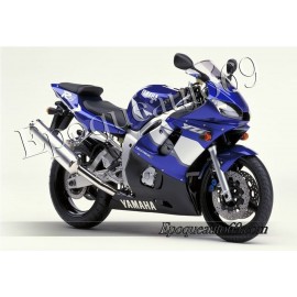 Kit autocollants Stickers Yamaha YZF-R6 2001 version bleu