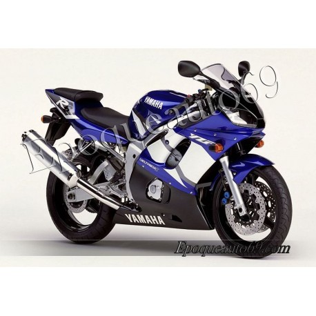 Kit autocollants Stickers Yamaha YZF-R6 2002 version bleu