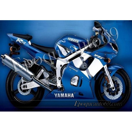 Autocollants Stickers Yamaha YZF-R6 2002 version bleu 2