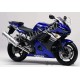 Autocollants Stickers Yamaha YZF-R6 2003 version bleu