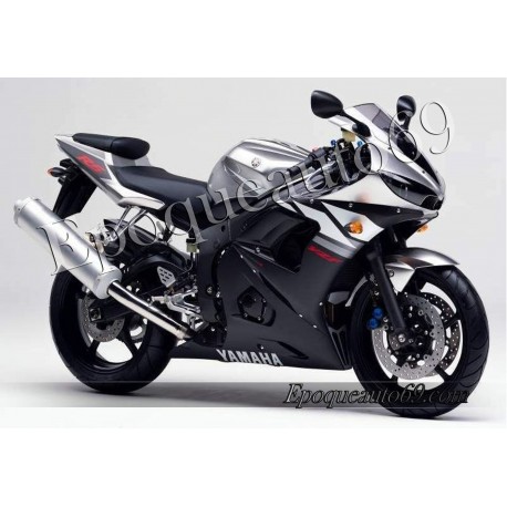 Autocollants Stickers Yamaha YZF-R6 2003 version argent