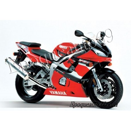 Autocollants Stickers Yamaha YZF-R6 2001 version rouge