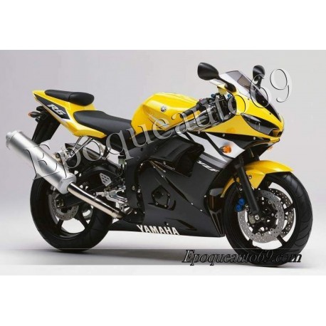 Autocollants Stickers Yamaha YZF-R6 2003 version jaune