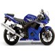 Autocollants Stickers Yamaha YZF-R6 2004 version bleu