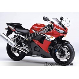 Autocollants Stickers Yamaha YZF-R6 2004 version rouge