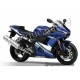 Autocollants Stickers Yamaha YZF-R6 2005 version bleu