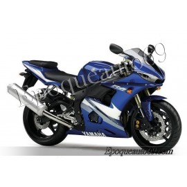 Autocollants Stickers Yamaha YZF-R6 2005 version bleu