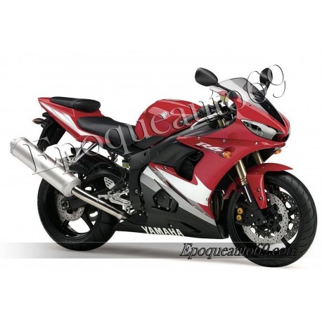 Autocollants Stickers Yamaha YZF-R6 2005 version rouge