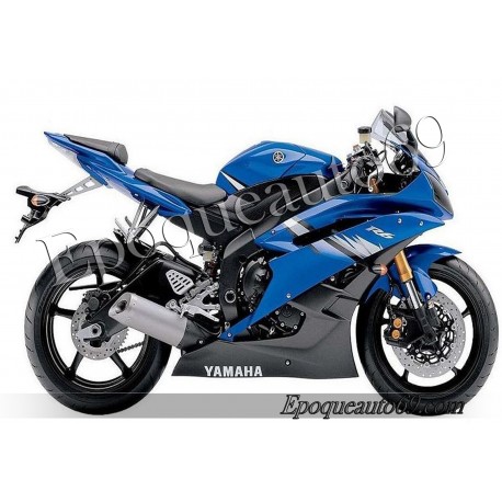 Autocollants stickers Yamaha YZF-R6 2006 - version bleu2