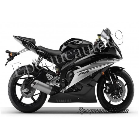 Autocollants stickers Yamaha YZF-R6 2007 - version noir