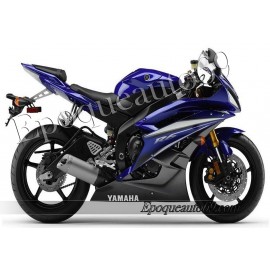 Autocollants stickers Yamaha YZF-R6 2007 - version bleu