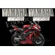 Autocollants stickers Yamaha YZF-R6 2007 - version "rouge cerise"