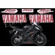 Autocollants stickers Yamaha YZF-R6 2008 - version noir
